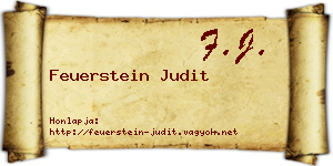 Feuerstein Judit névjegykártya